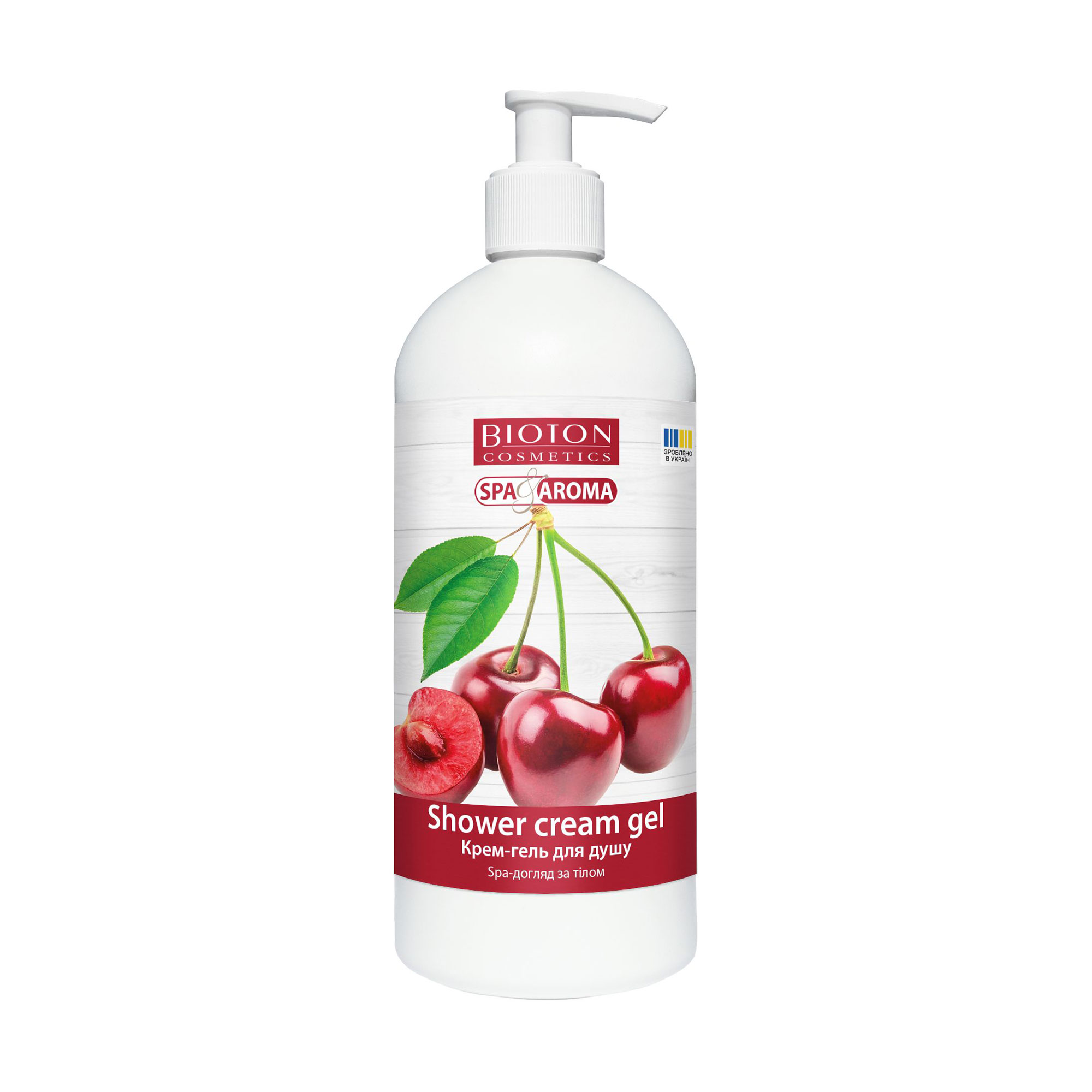 Уцінка! Крем-гель для душу Bioton Cosmetics Spa &amp; Aroma Вишня, 750 мл