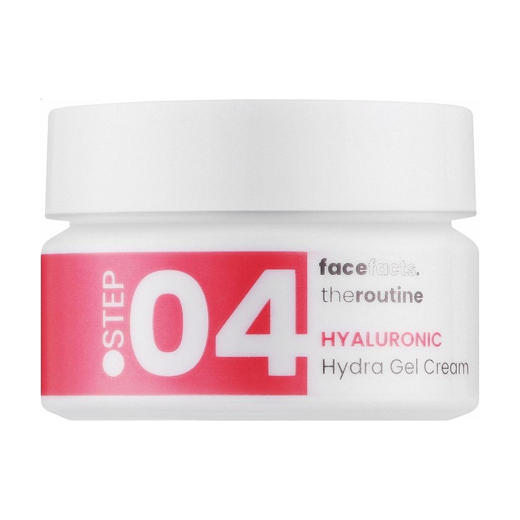 Уцінка! Крем-гель для обличчя Face Facts The Routine Step.04 Hyaluronic Hydra Gel Cream з гіалуроновою кислотою, 50 мл