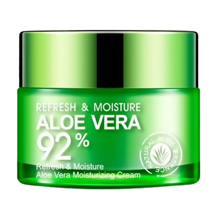 Уцінка! Крем-гель для обличчя та шиї Bioaqua Refresh &amp; Moisture Aloe Vera 92% Moisturizing Cream з екстрактом алое вера, 50 г
